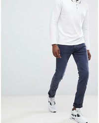 Replay Anbass Slim Stretch Jeans In Navy