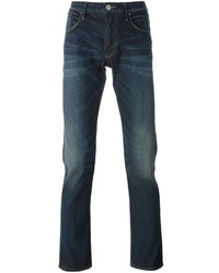 Armani Jeans Stonewash Effect Slim Fit Jeans