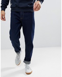 ASOS DESIGN Asos Relaxed Tapered Jeans In Indigo
