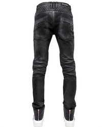 Balmain 17cm Washed Cotton Denim Jeans, $1,590 | LUISAVIAROMA | Lookastic