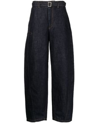 Emporio Armani Belted Straight Leg Jeans