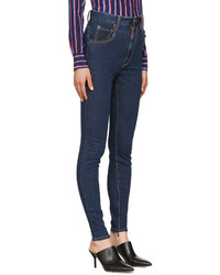 Dsquared2 Blue High Rise Twiggy Jeans