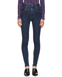 Dsquared2 Blue High Rise Twiggy Jeans