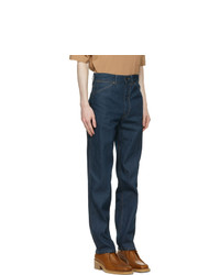 Lemaire Blue Japanese Denim Tapered Jeans