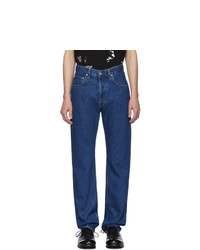 Helmut Lang Blue Masc Hi Straight Jeans