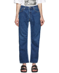 Balenciaga Blue Recycled Slip Patch Jeans