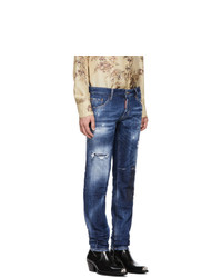 DSQUARED2 Blue Regular Clet Jeans