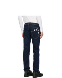 Off-White Blue Skinny Regular Jeans