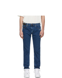 Off-White Blue Skinny Regular Length Jeans