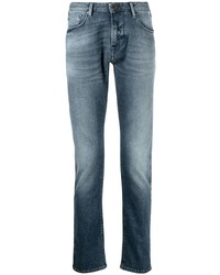 Emporio Armani Blue Washed Slim Fit Jeans