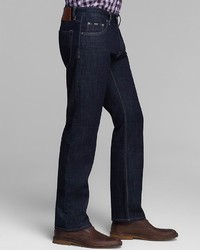 Boss Jeans Maine Straight Fit In Navy