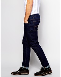 Asos Brand Stretch Slim Jeans In Indigo