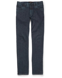 Brioni Slim Fit Washed Denim Jeans