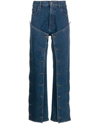 Y/Project Button Panel Straight Leg Jeans