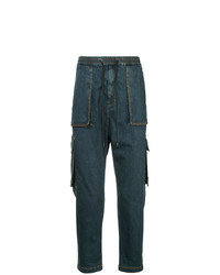 Juun.J Cargo Pocket Drop Crotch Jeans