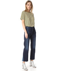 Anine Bing Contrast Insert Jeans