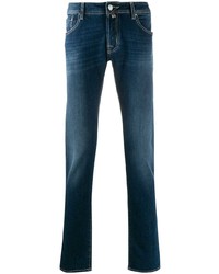 Jacob Cohen Contrast Stitch Slim Fit Jeans