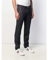 Brunello Cucinelli Contrast Stitch Straight Jeans