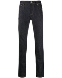 Brunello Cucinelli Contrast Stitch Straight Jeans