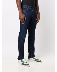 Jacob Cohen Contrast Stitch Straight Leg Jeans