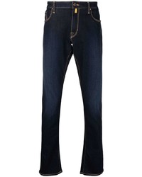 Jacob Cohen Contrast Stitch Straight Leg Jeans