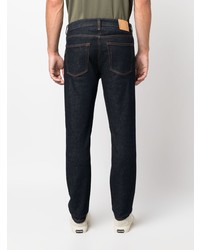 Haikure Contrast Stitching Mid Rise Jeans