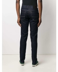 Trussardi Contrast Stitching Slim Cut Jeans