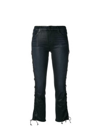J Brand Cropped Lace Up Jeans
