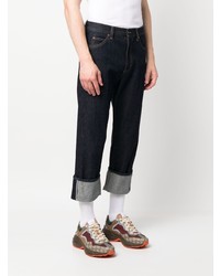 Gucci Cropped Selvedge Straight Leg Jeans