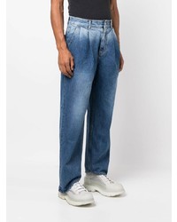 Ader Error Curved Hem Loose Fit Jeans
