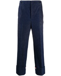 Thom Browne Deconstructed Washed Denim Tailored Trousers