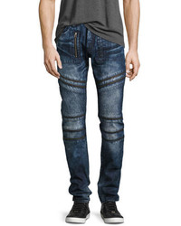 PRPS Demon Moto Slim Straight Jeans Krill Dark Wash