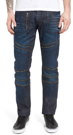 slim straight moto jeans