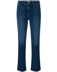 Frame Denim High Waisted Frayed Jeans