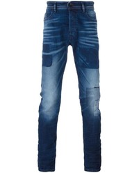 Diesel Patched Slim Fit Jeans