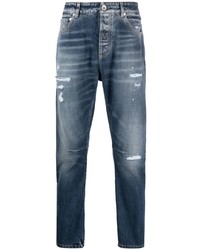 Brunello Cucinelli Distressed Finish Cotton Jeans