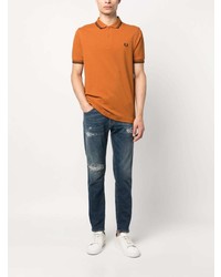 Dondup Distressed Low Rise Slim Fit Jeans