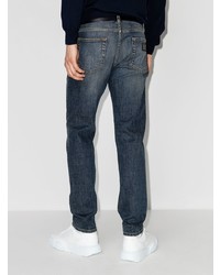 Dolce & Gabbana Distressed Mid Rise Slim Fit Jeans