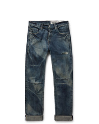 Neighborhood Distressed Selvedge Denim Jeans