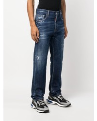 DSQUARED2 Distressed Straight Leg Jeans