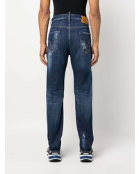 DSQUARED2 Distressed Straight Leg Jeans