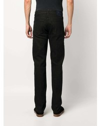 Kiton Double Stitching Low Rise Slim Fit Trousers