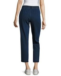 Eileen Fisher Drawstring Ankle Jeans