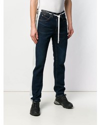Off-White Drawstring Slim Fit Jeans