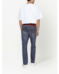 Dolce & Gabbana Drawstring Waist Panelled Jeans