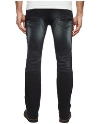 Buffalo David Bitton Driven Relaxed Straight Leg Jeans In Faded Dark Wash Jeans