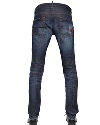 DSQUARED2 18cm Black Shadow Stretch Denim Jeans