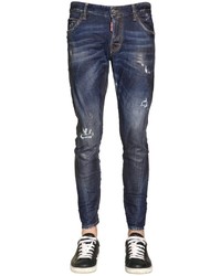 DSQUARED2 16cm Sexy Twist Waxed Stretch Jeans