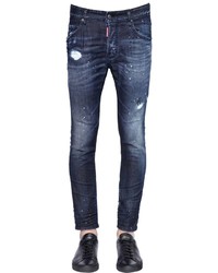 DSQUARED2 16cm Skate Stretch Dark Wash Denim Jeans