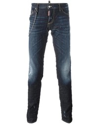 DSQUARED2 Slim Chain Trim Jeans